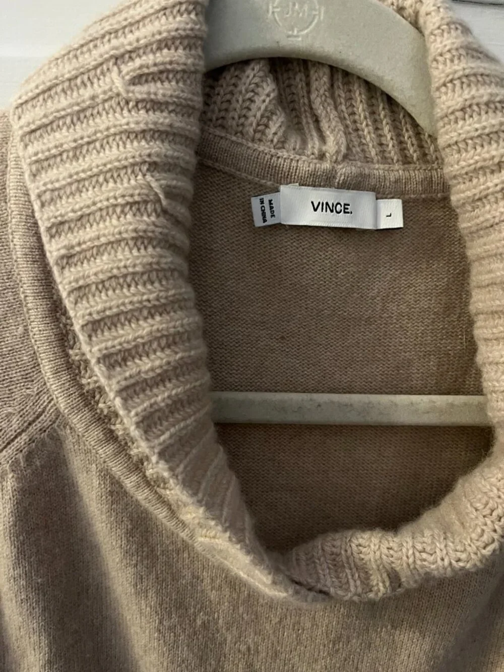 Vince Camel Wool Blend Cowl Neck Sweater – Women's